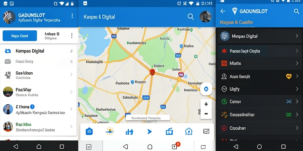 Tampilan antarmuka GADUNSLOT yang intuitif dan informatif.